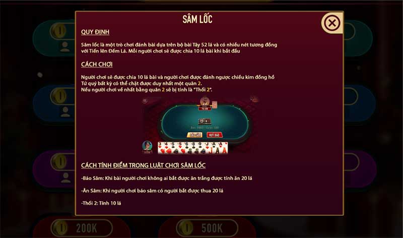 Từng bước chơi sâm lốc tại Man Club đơn giản